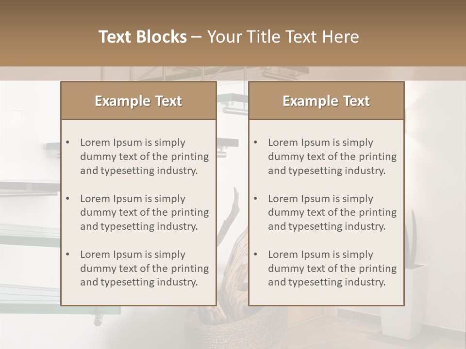 Style Indoor Flower PowerPoint Template