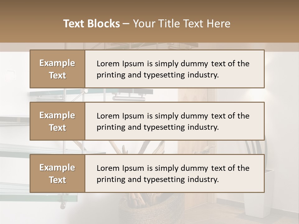 Style Indoor Flower PowerPoint Template