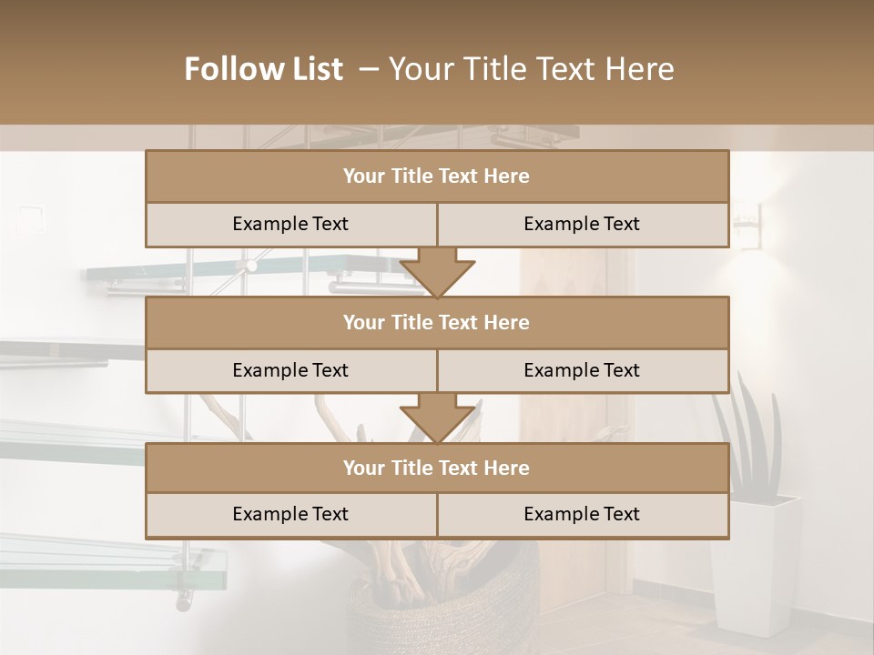 Style Indoor Flower PowerPoint Template
