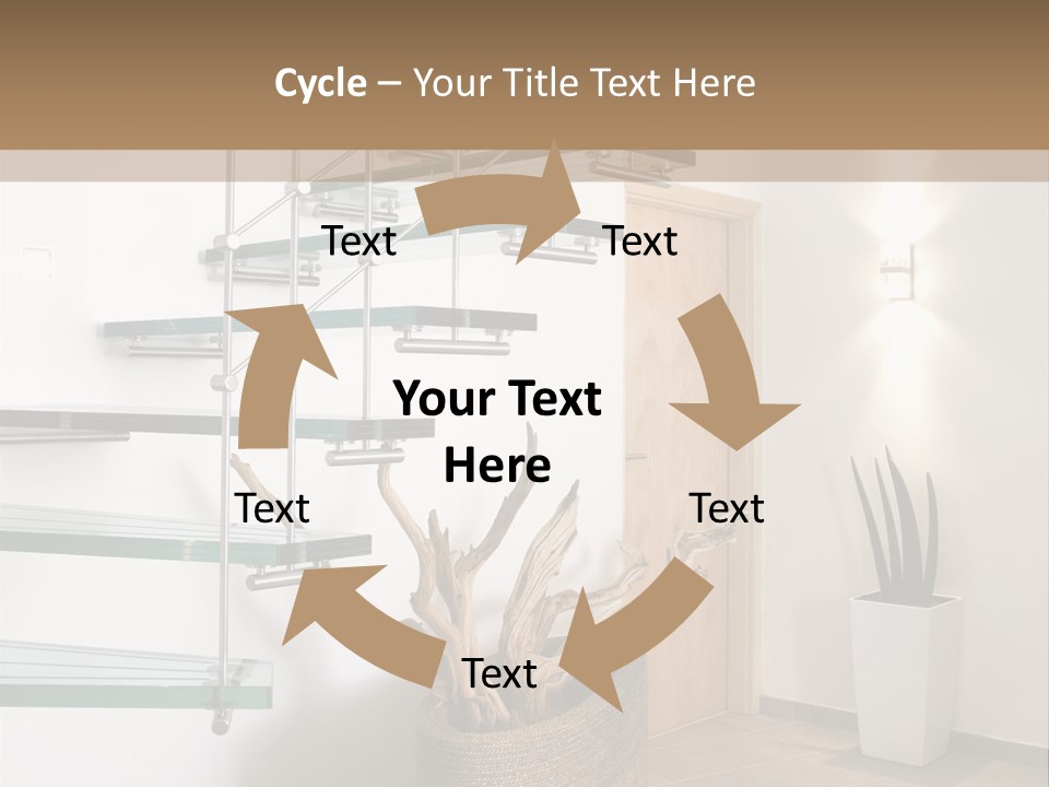 Style Indoor Flower PowerPoint Template