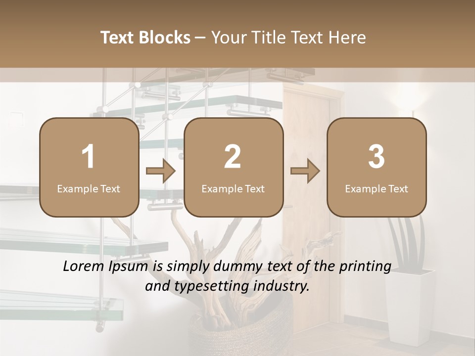 Style Indoor Flower PowerPoint Template