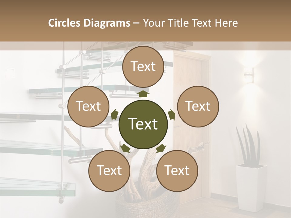 Style Indoor Flower PowerPoint Template