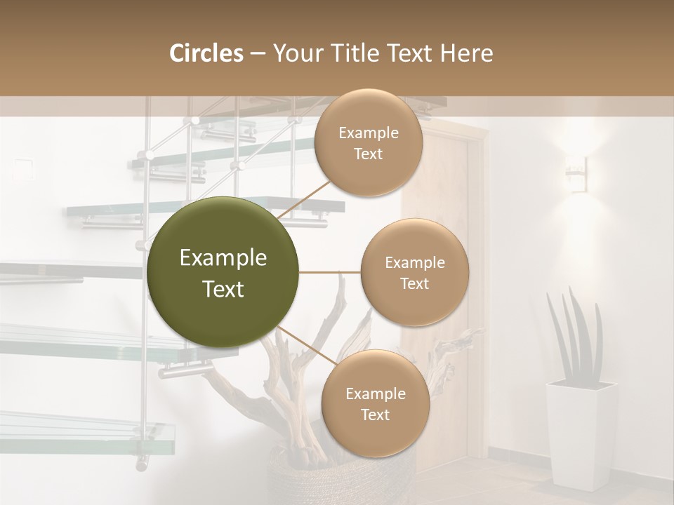 Style Indoor Flower PowerPoint Template