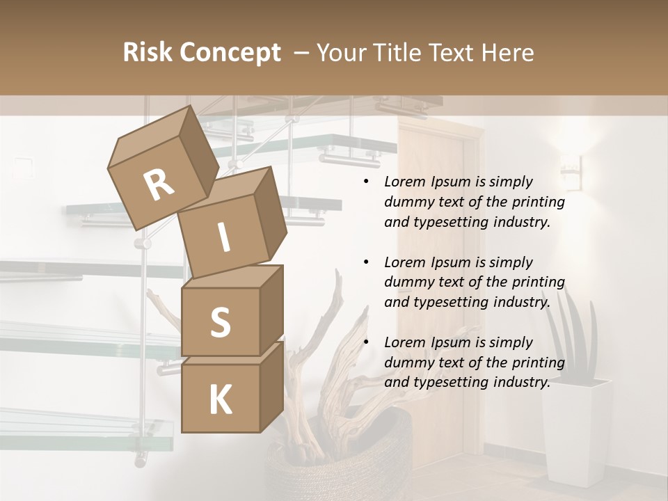 Style Indoor Flower PowerPoint Template