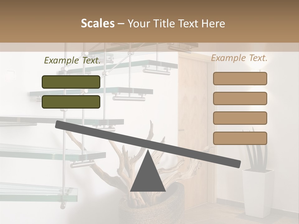 Style Indoor Flower PowerPoint Template
