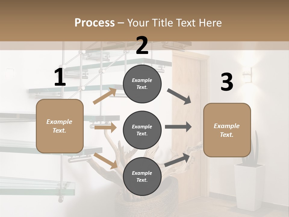 Style Indoor Flower PowerPoint Template