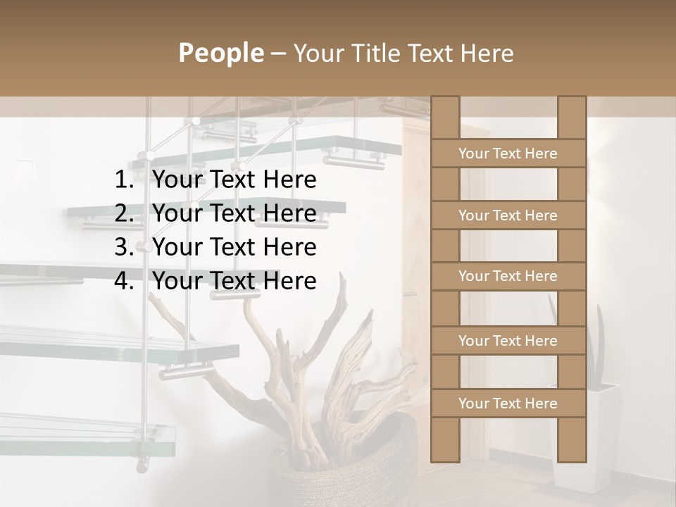 Style Indoor Flower PowerPoint Template