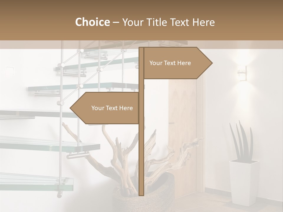 Style Indoor Flower PowerPoint Template