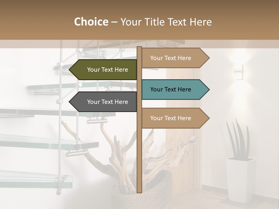 Style Indoor Flower PowerPoint Template