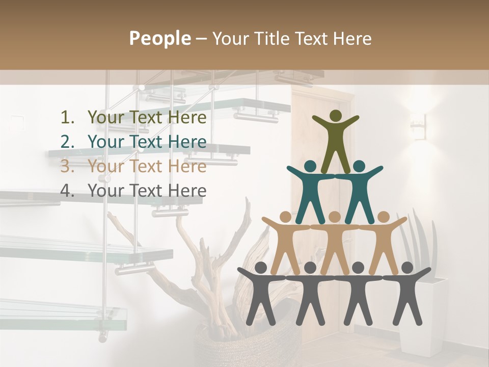 Style Indoor Flower PowerPoint Template