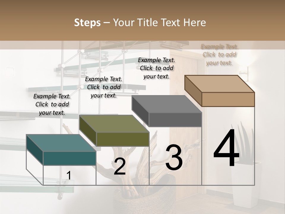 Style Indoor Flower PowerPoint Template