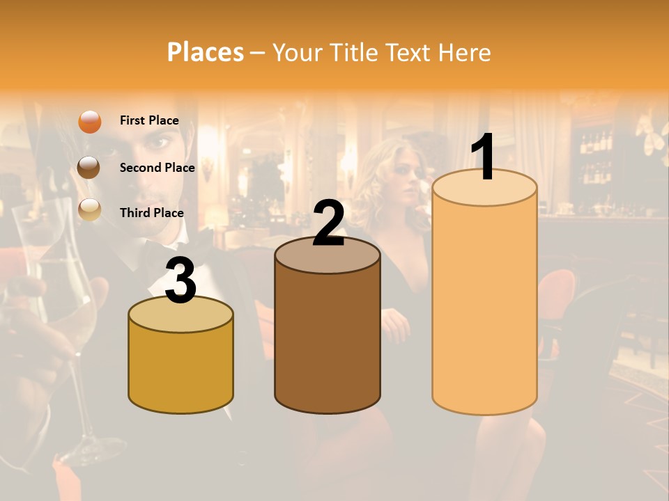 Toast Boy Woman PowerPoint Template