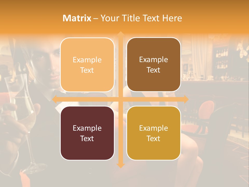 Toast Boy Woman PowerPoint Template