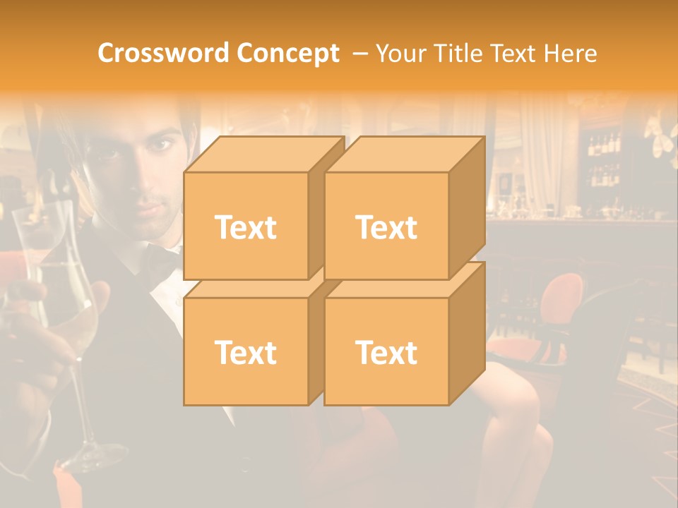 Toast Boy Woman PowerPoint Template