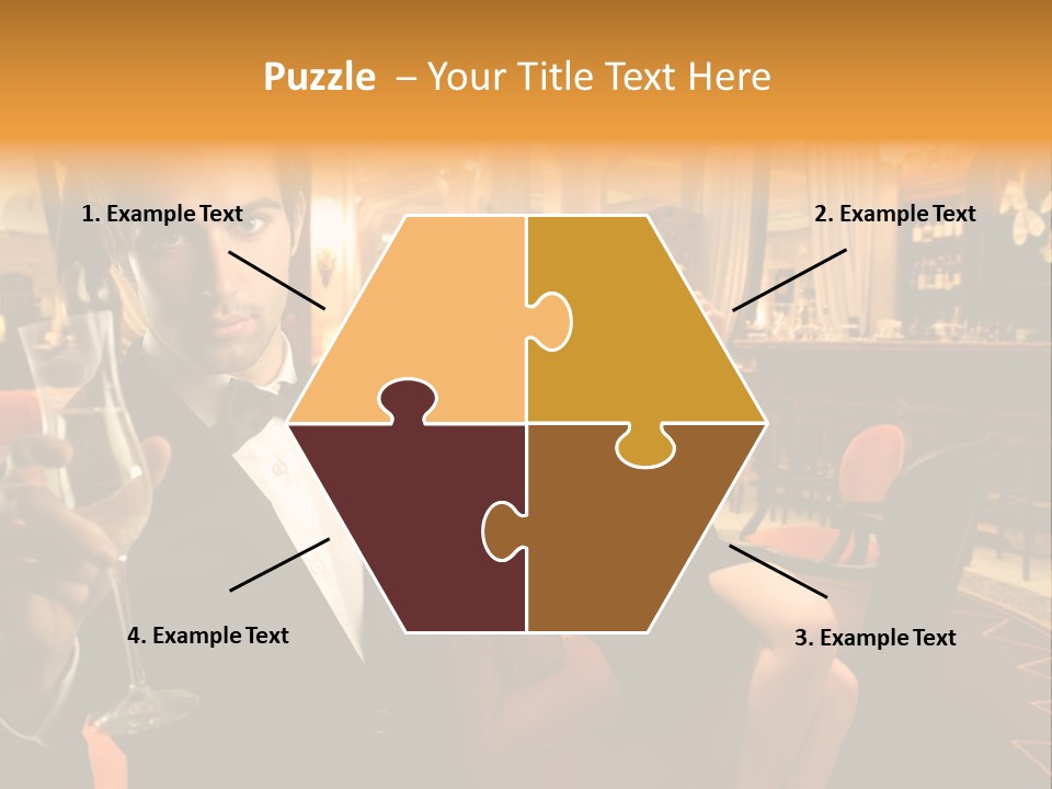 Toast Boy Woman PowerPoint Template