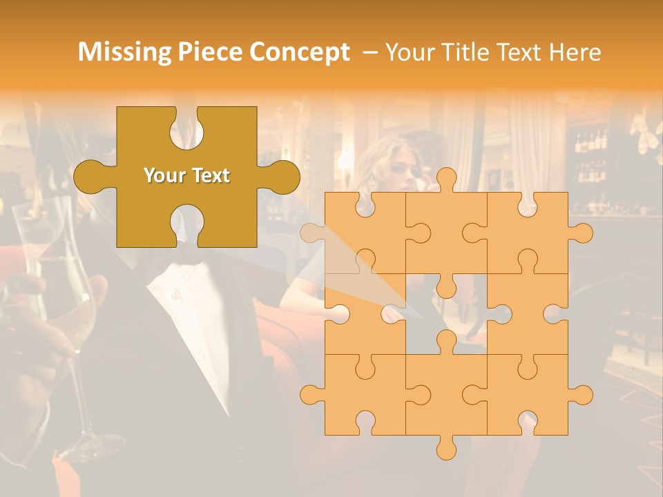 Toast Boy Woman PowerPoint Template