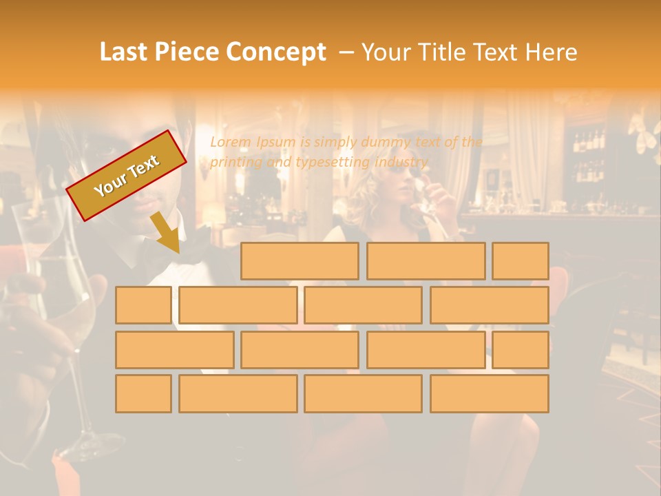 Toast Boy Woman PowerPoint Template