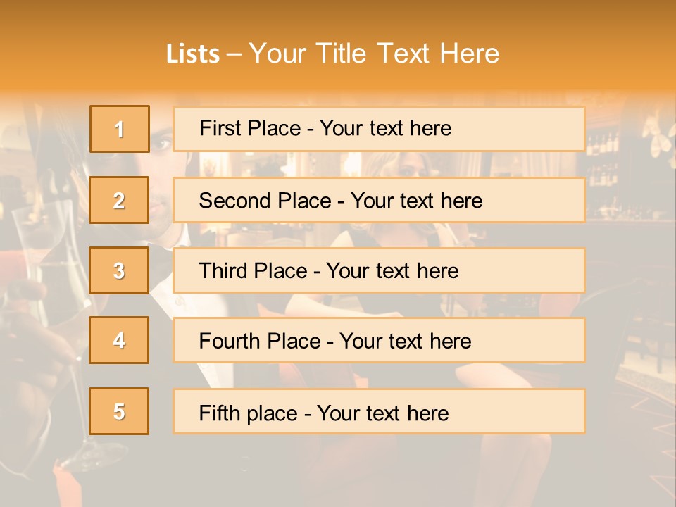 Toast Boy Woman PowerPoint Template