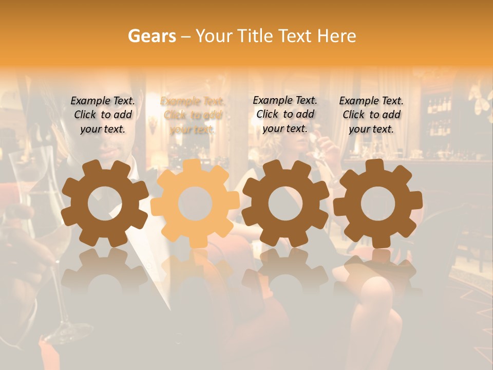 Toast Boy Woman PowerPoint Template