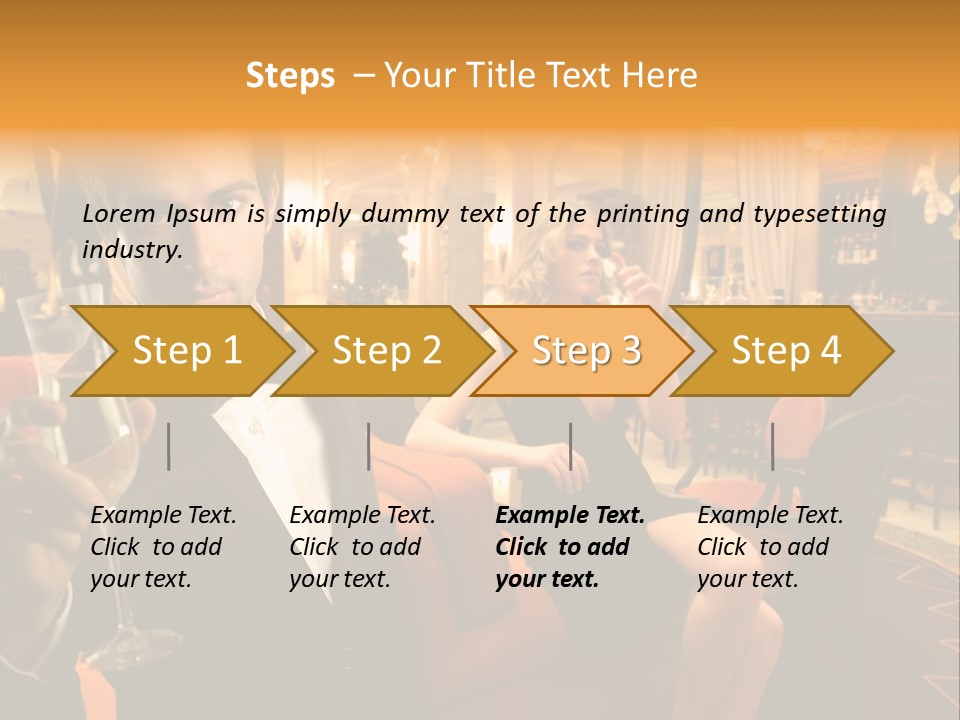 Toast Boy Woman PowerPoint Template