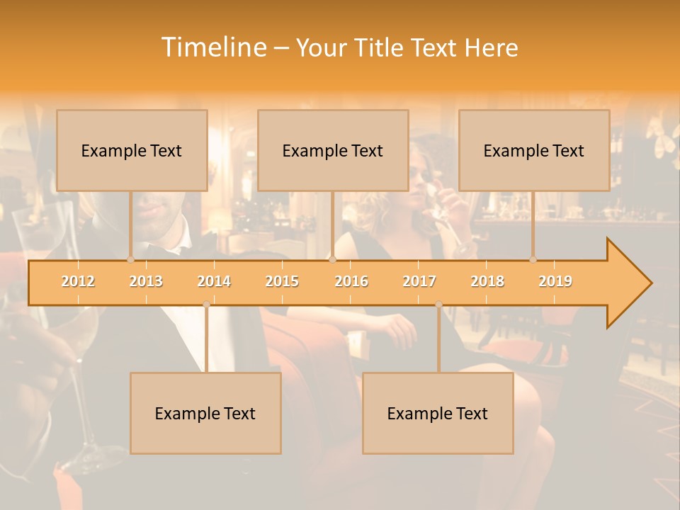 Toast Boy Woman PowerPoint Template