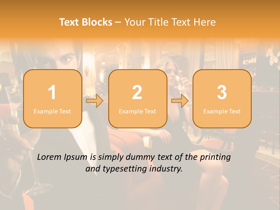 Toast Boy Woman PowerPoint Template
