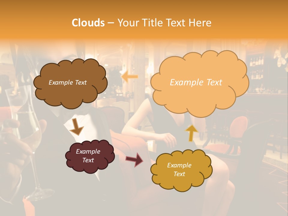 Toast Boy Woman PowerPoint Template