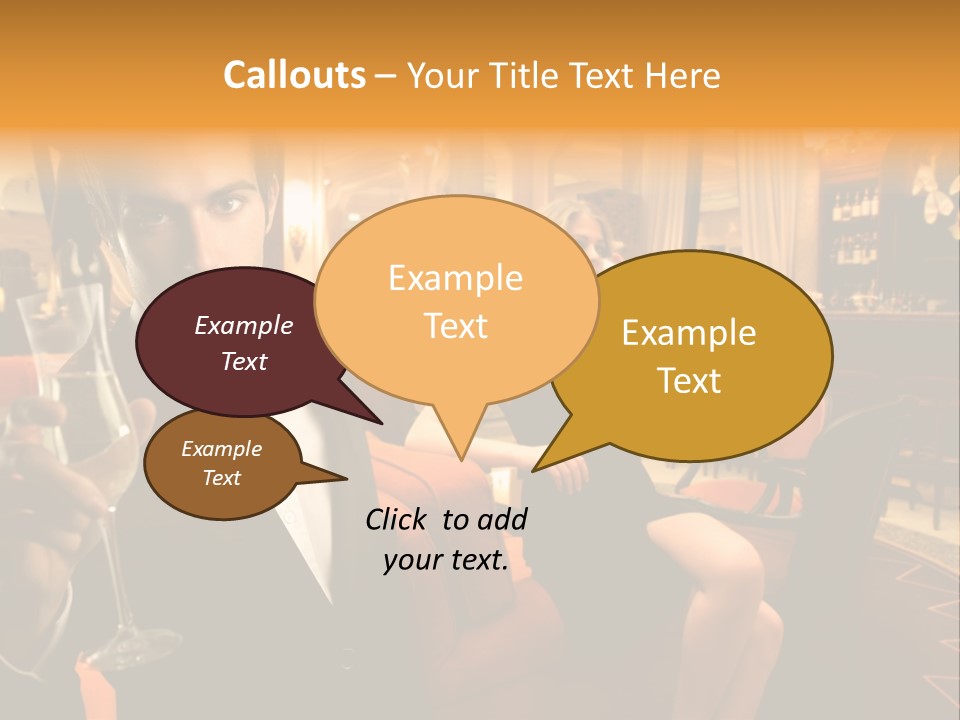 Toast Boy Woman PowerPoint Template