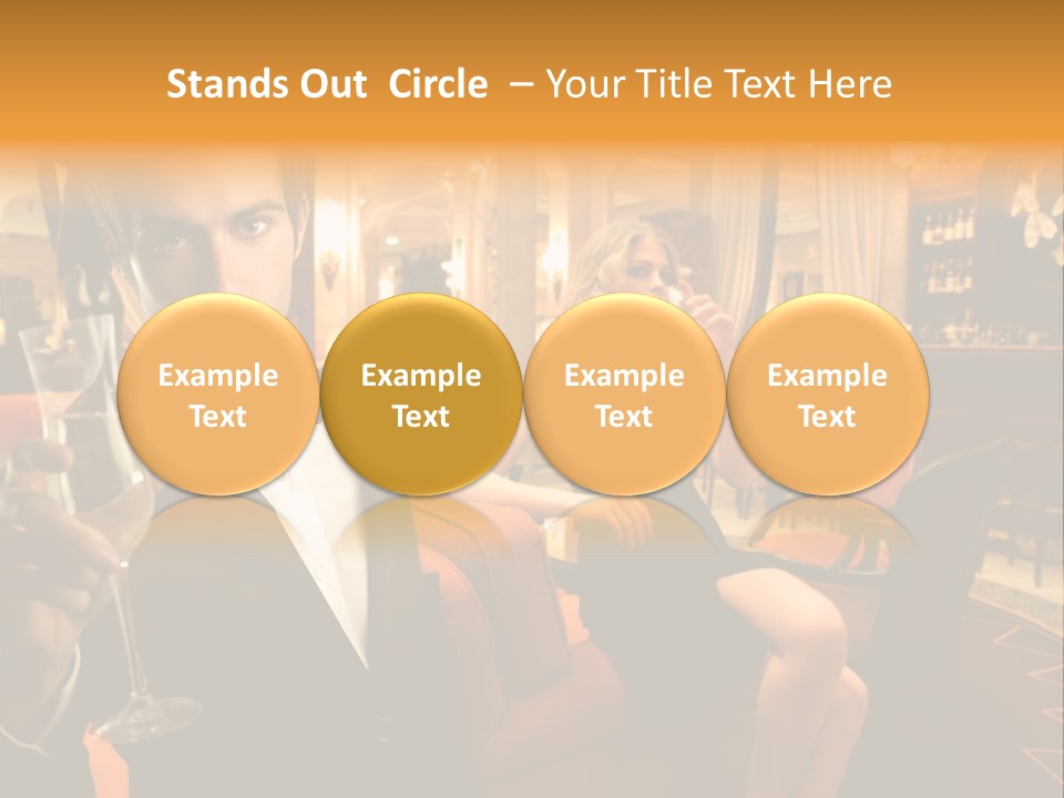 Toast Boy Woman PowerPoint Template