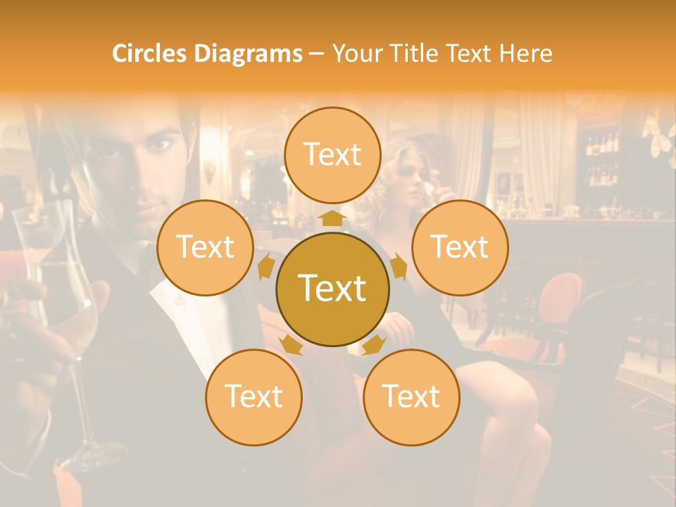 Toast Boy Woman PowerPoint Template