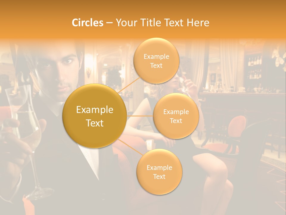 Toast Boy Woman PowerPoint Template