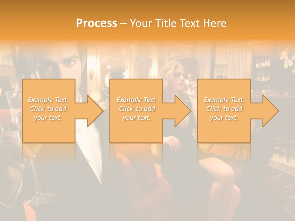 Toast Boy Woman PowerPoint Template
