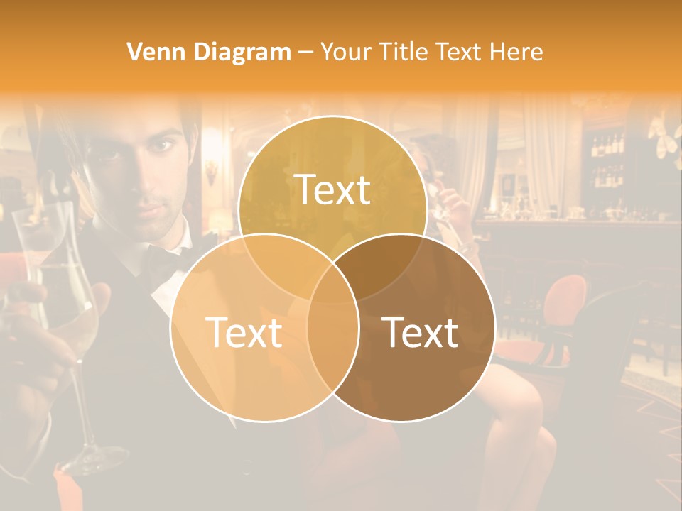 Toast Boy Woman PowerPoint Template