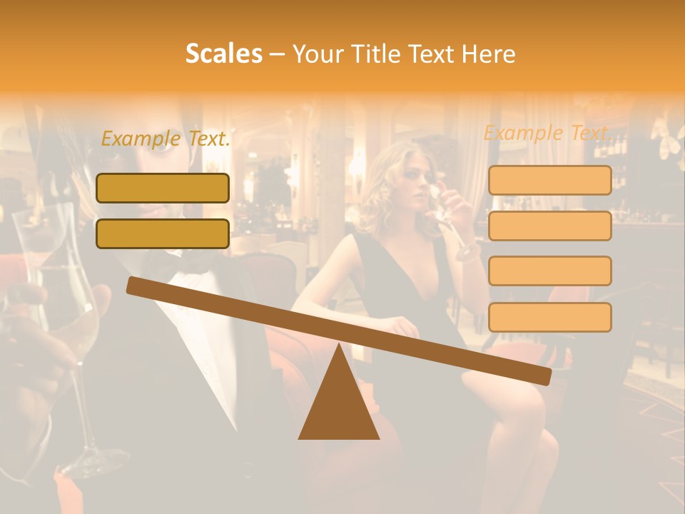 Toast Boy Woman PowerPoint Template