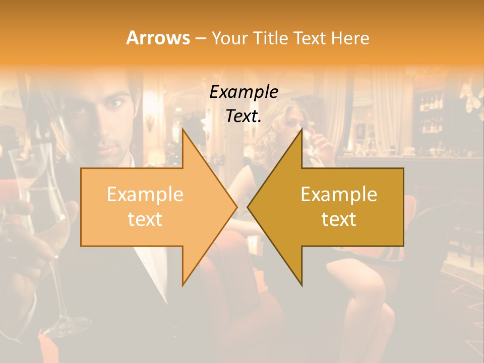 Toast Boy Woman PowerPoint Template