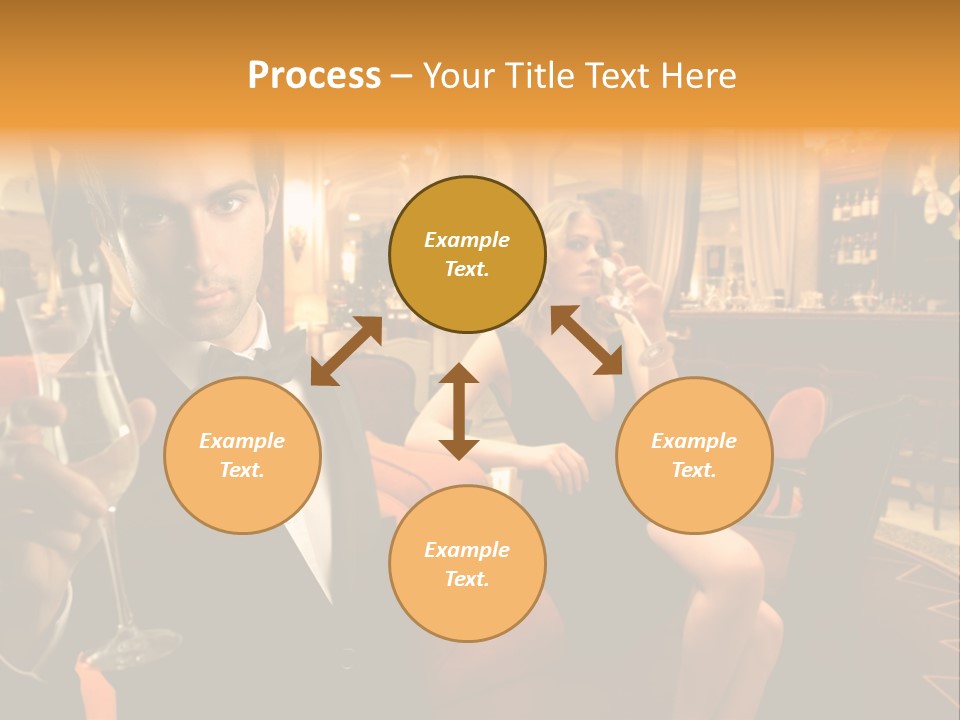 Toast Boy Woman PowerPoint Template