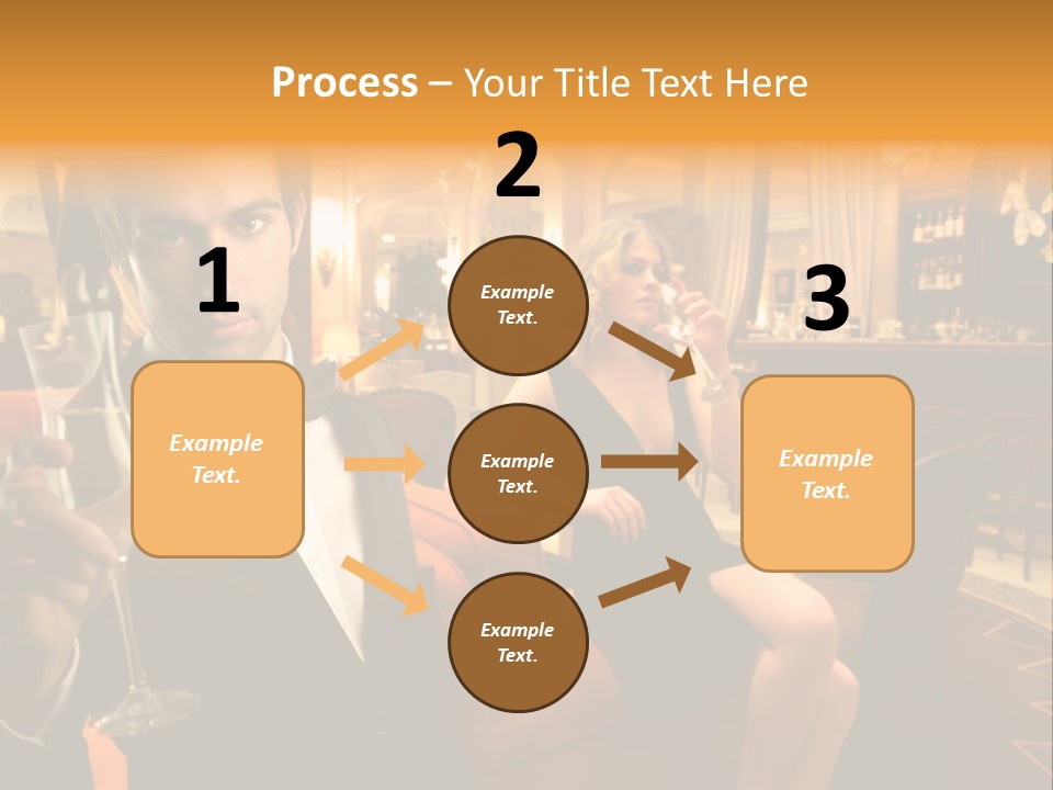 Toast Boy Woman PowerPoint Template