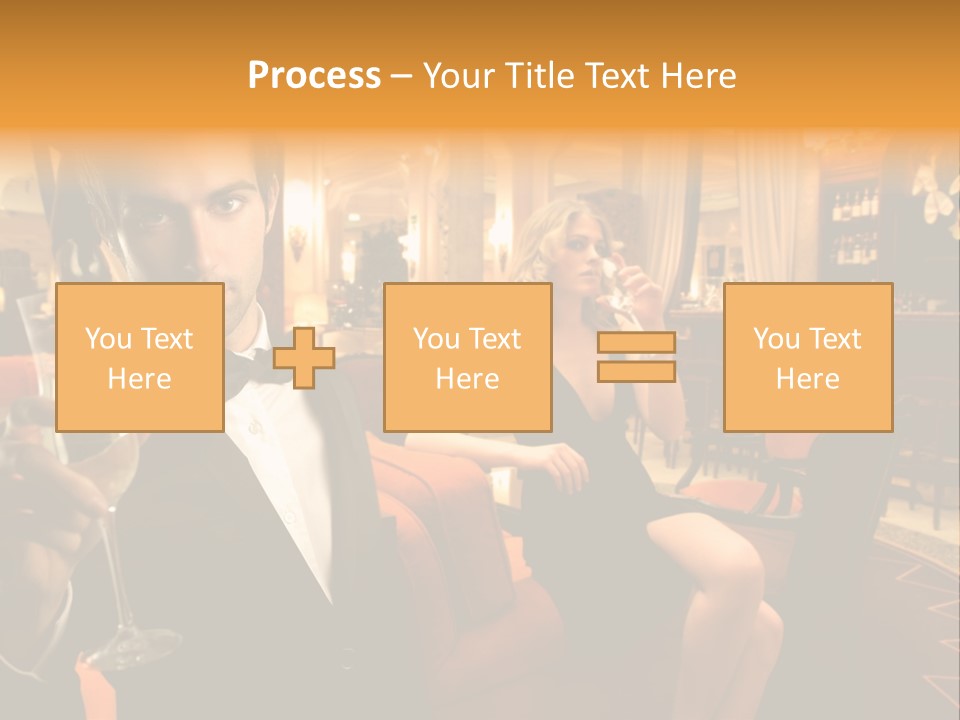 Toast Boy Woman PowerPoint Template