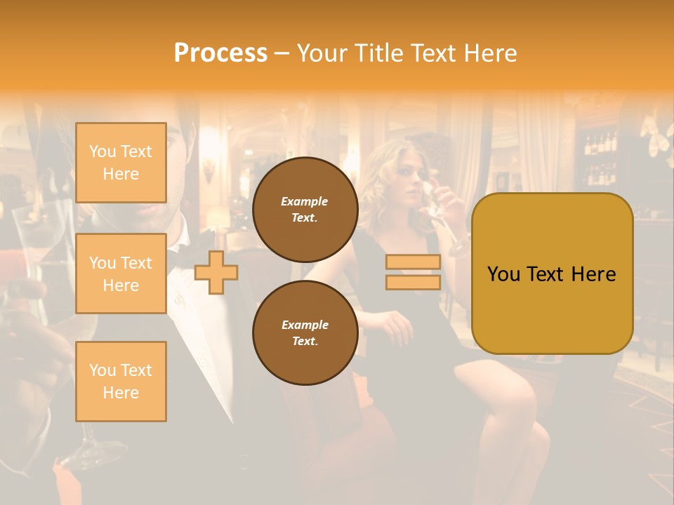 Toast Boy Woman PowerPoint Template