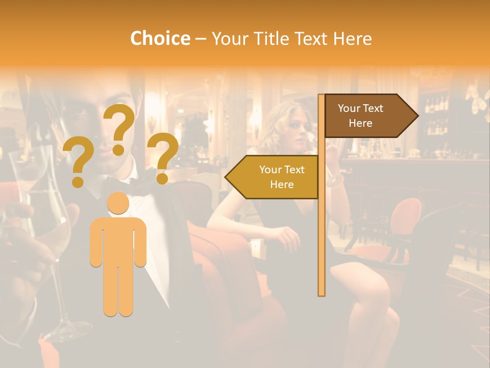 Toast Boy Woman PowerPoint Template