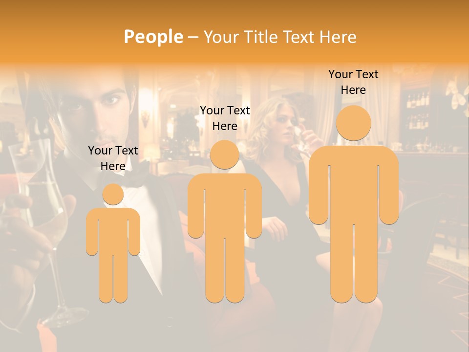 Toast Boy Woman PowerPoint Template