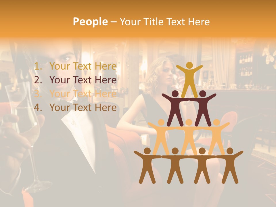 Toast Boy Woman PowerPoint Template