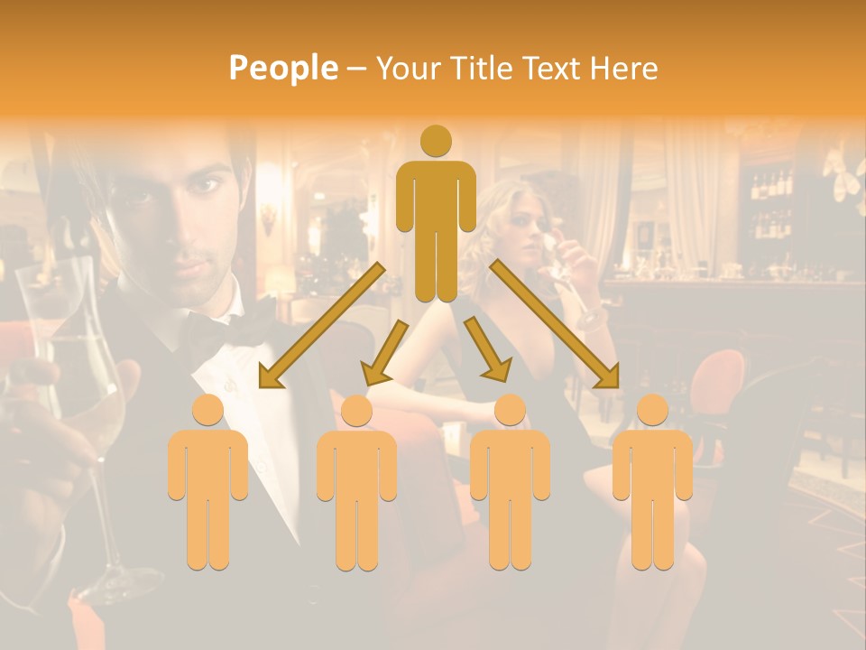 Toast Boy Woman PowerPoint Template