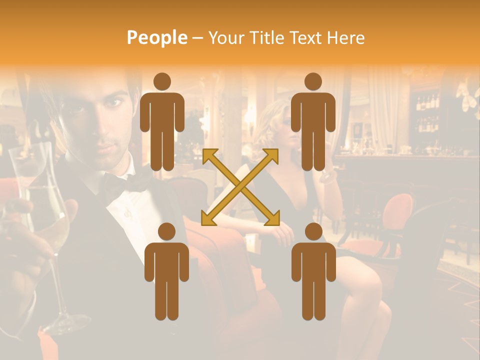 Toast Boy Woman PowerPoint Template