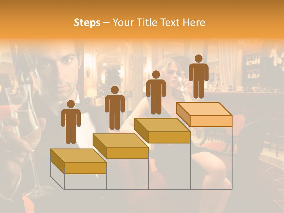 Toast Boy Woman PowerPoint Template