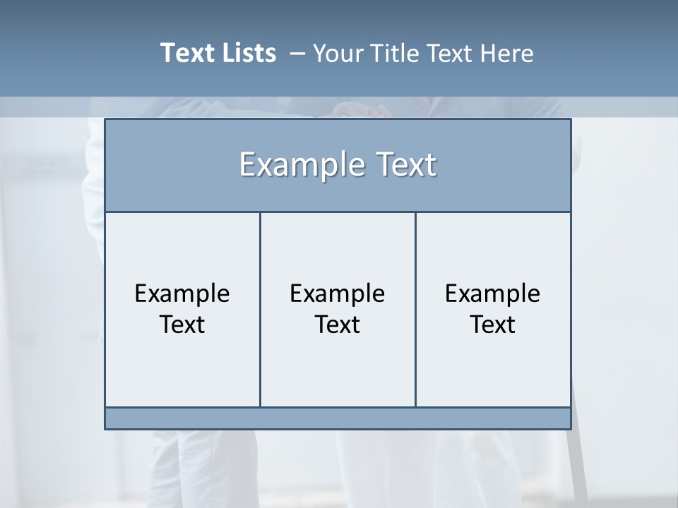 A Man Helping A Woman With A Cane PowerPoint Template