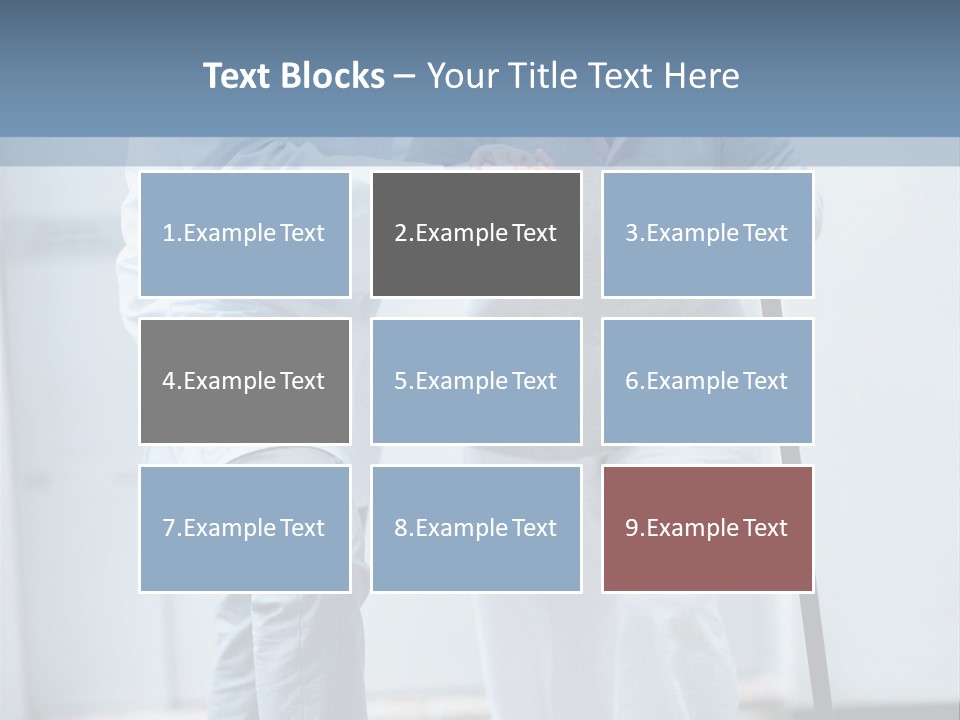 A Man Helping A Woman With A Cane PowerPoint Template