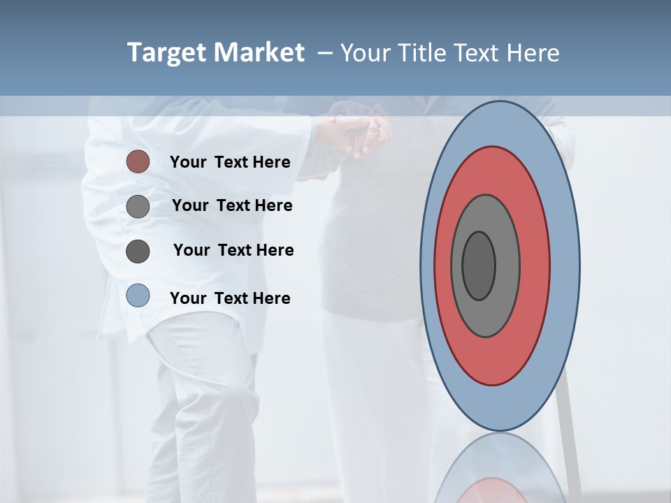 A Man Helping A Woman With A Cane PowerPoint Template