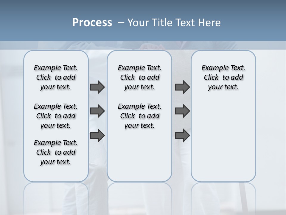 A Man Helping A Woman With A Cane PowerPoint Template