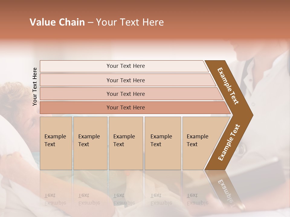 A Woman Laying In A Hospital Bed With A Nurse Next To Her PowerPoint Template